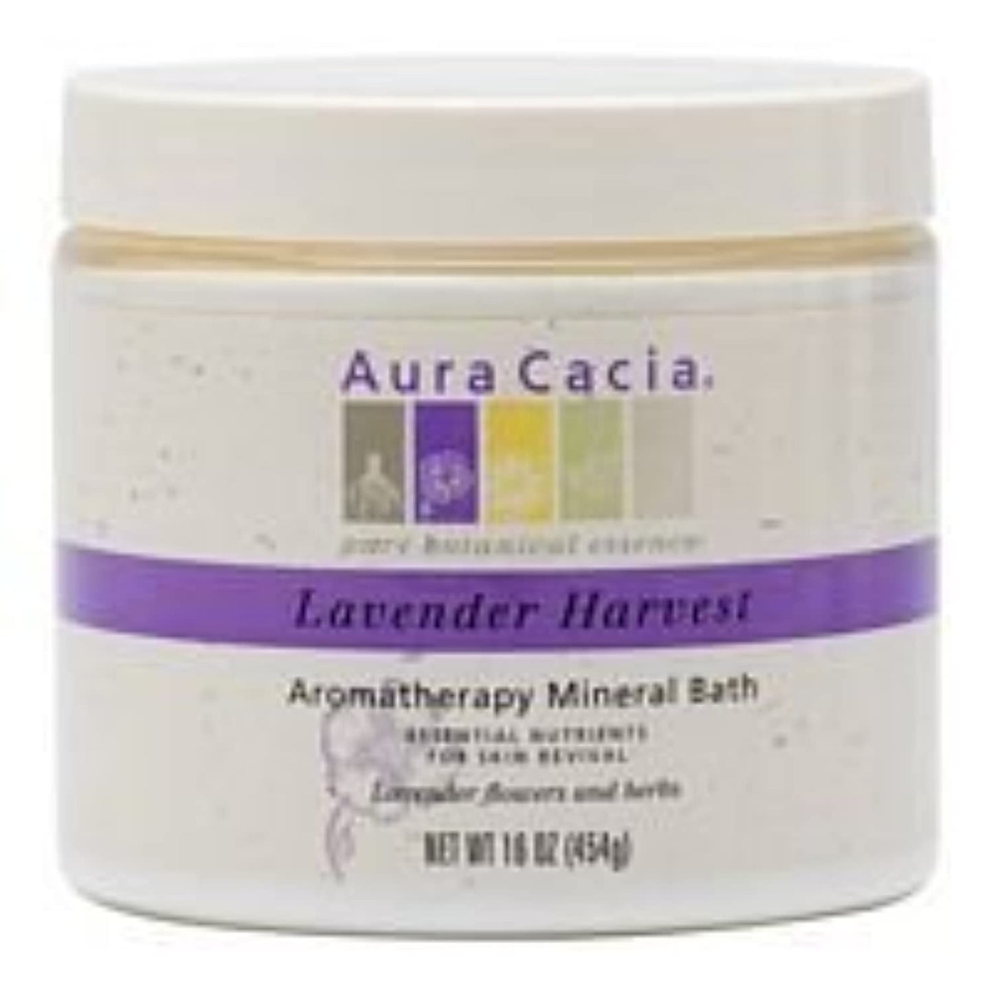 Aura Cacia Aromatherapy Mineral Bath Lavender Harvest - 16 oz4