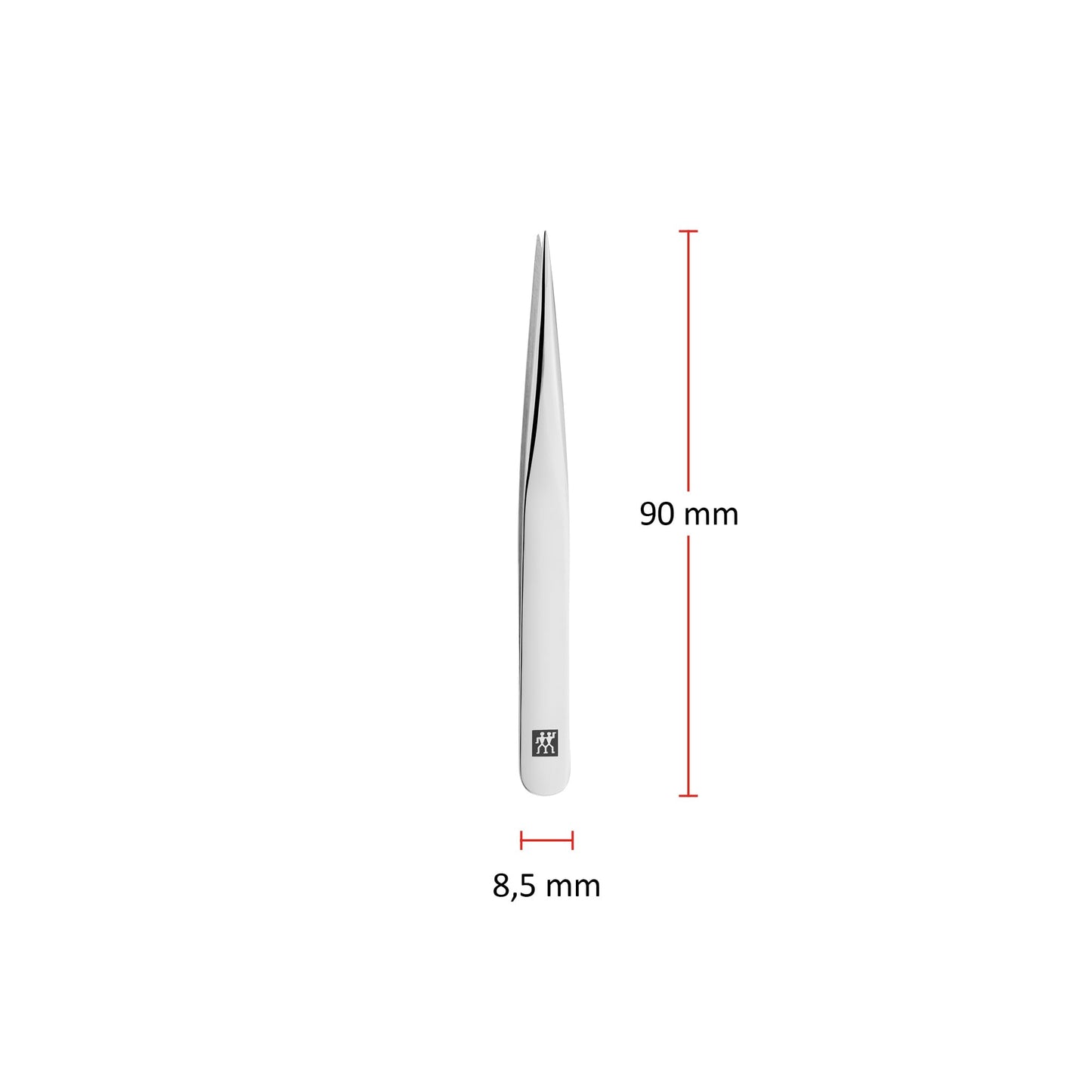 ZWILLING Pointed Tweezer (removal of splinters, ingrown or fine hair, hand-finished, roughened tips), Polished, Silver, 3.5 inch Beauty and Personal Care ZWILLING