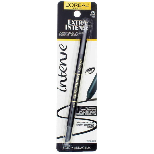 L'Oréal Paris Extra-Intense Pencil Eyeliner, 798 Black (Pack of 2)