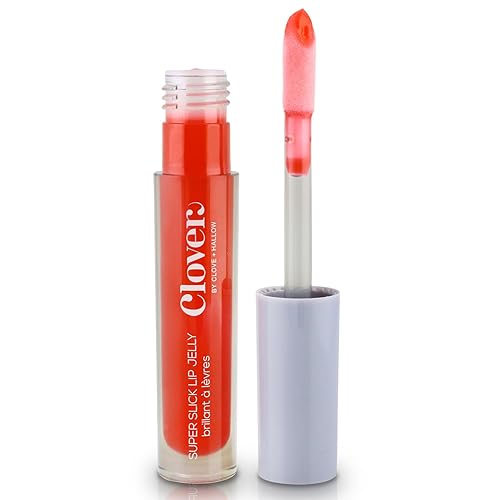 Clover Super Slick Lip Gloss | Non Sticky Lip Jelly, Moisturizing And Hydrating Pigmented Lip Gloss | Cruelty-Free & Vegan Lip Makeup | Shade
