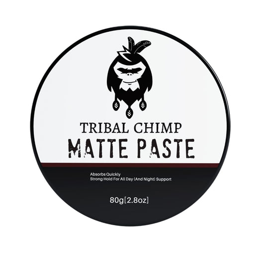 Tribal Chimp Matte Hair Styling Paste for Men - Medium to Strong Hold, Matte Finish, Easy to Apply & Wash Out - Styling Paste for All Hair Types