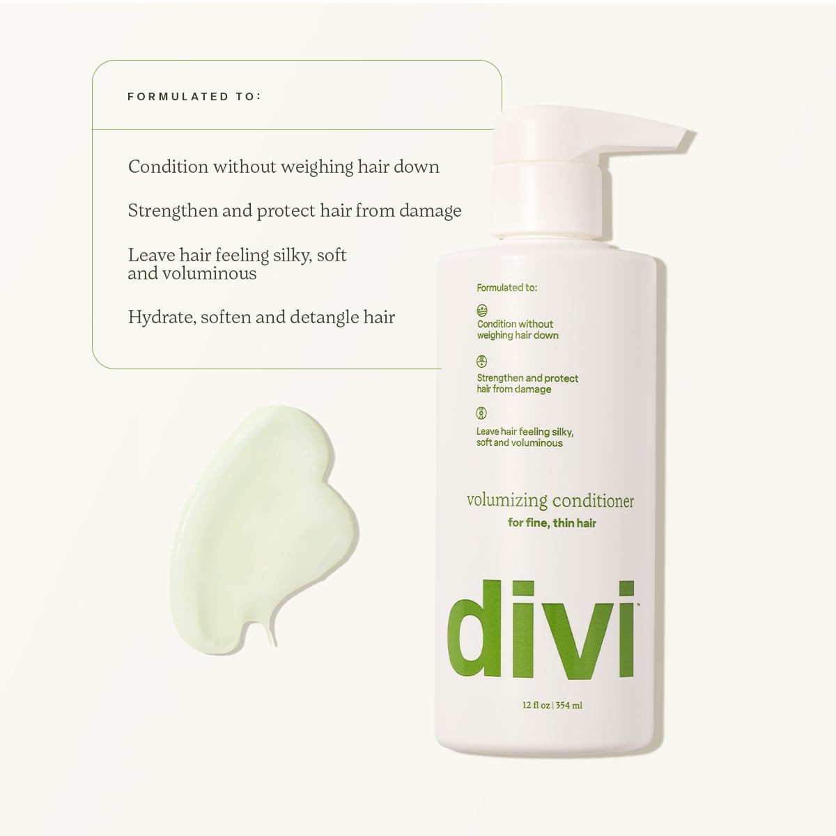 Divi Volumizing Starter Bundle for Women and Men - Includes Volumizing Shampoo, Conditioner, and Scalp Serum for Healthy, Fuller Hair - Lightweight