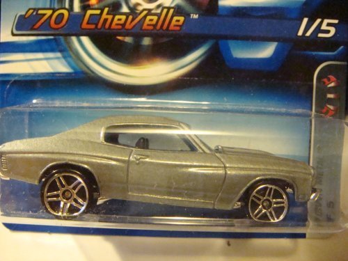 Hot Wheels motown metal series '70 chevelle silver, pr5 wheels 2006 #86 collector 1:64 Scale