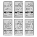 The Grandpa Soap Company Charcoal Bar Soap - With Activated Charcoal Hemp Seed and Mint Oil, Detoxifies, Draws Out Dirt and Toxins, Clear Congested