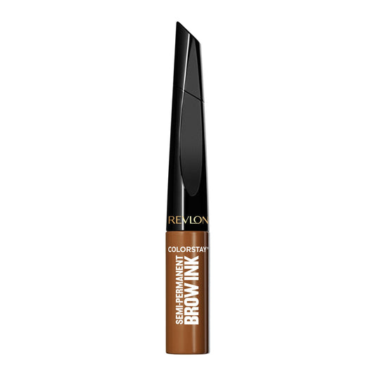 Revlon ColorStay 5-in-1 Semi-Permanent Brow Ink with Spoolie Brush, Waterproof, Transfer-Proof, Eyebrow Makeup, Easy to Remove, 351 Warm Brown Ink
