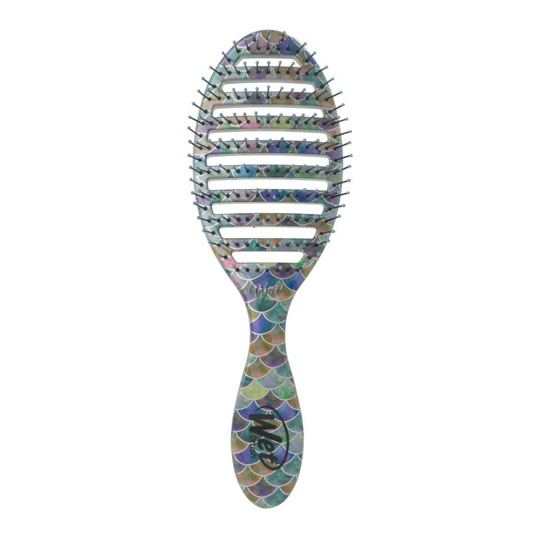 Wet Brush Speed Dry Hair Brush, Mermaid Tail - Vented Design and Ultra Soft HeatFlex Bristles Are Blow Dry Safe With Ergonomic Handle Manages Tangle