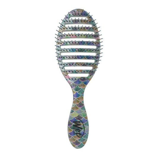 Wet Brush Speed Dry Hair Brush, Mermaid Tail - Vented Design and Ultra Soft HeatFlex Bristles Are Blow Dry Safe With Ergonomic Handle Manages Tangle