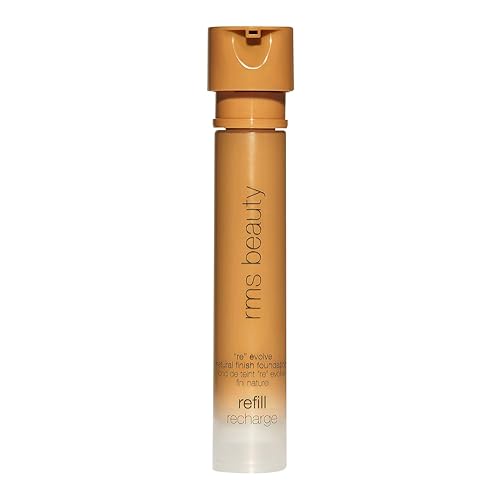 RMS Beauty ReEvolve Medium Coverage Liquid Foundation - Skincare-Infused, Natural Finish - Non-Comedogenic & Silicone-Free - 12-Hour Wear - Refillable