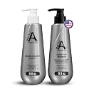 Inova Professional Silk Keratin Shampoo & Conditioner Set - Smooth Protection Sulfate-Free Shampoo & Smooth Hydration Conditioner (11 Oz), grey