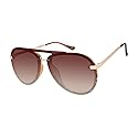 Vince Camuto VC991 Metal 100% UV Protective Women's Aviator Pilot Sunglasses. Luxe Gifts for Her, 65 mm