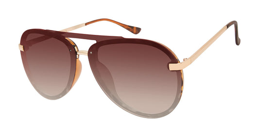 Vince Camuto VC991 Metal 100% UV Protective Women's Aviator Pilot Sunglasses. Luxe Gifts for Her, 65 mm