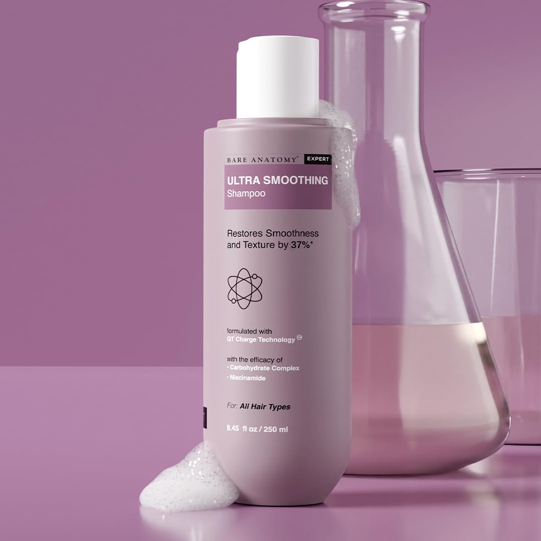 Bare Anatomy Ultra Smoothing Hair Shampoo | Restores Smoothing & Texture by 27% | Dry & Frizzy Hair | Paraben & Sulfate Free | For Women & Men | 250ml Beauty and Personal Care Bare Anatomy