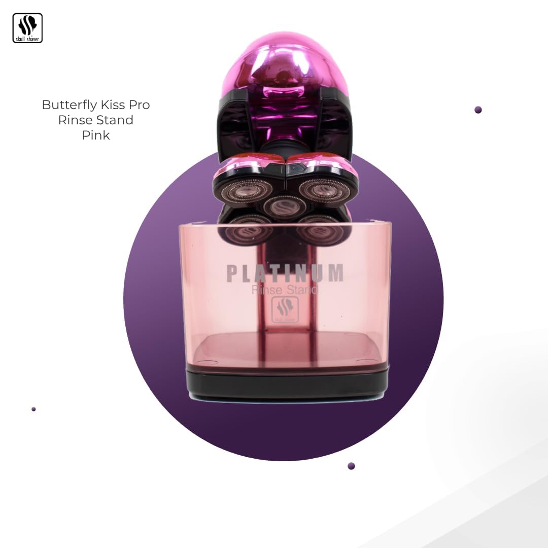 SKULL SHAVER Butterfly platinum rinse stand - Pink Beauty and Personal Care Skull Shaver