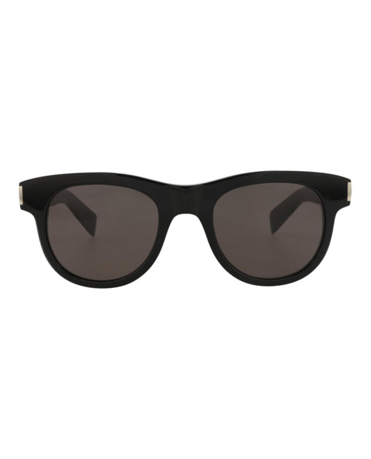 Saint Laurent Round-Frame Recycled Acetate Sunglasses