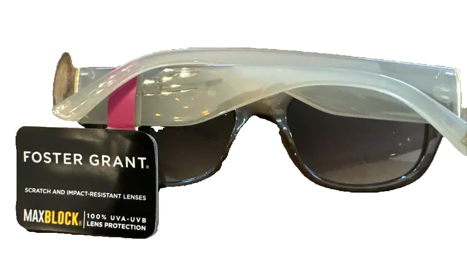 Foster Grant Women’s Maxblock Tortoise Shell Sunglasses Core SR1221 Transluscent Temple 100% UV New