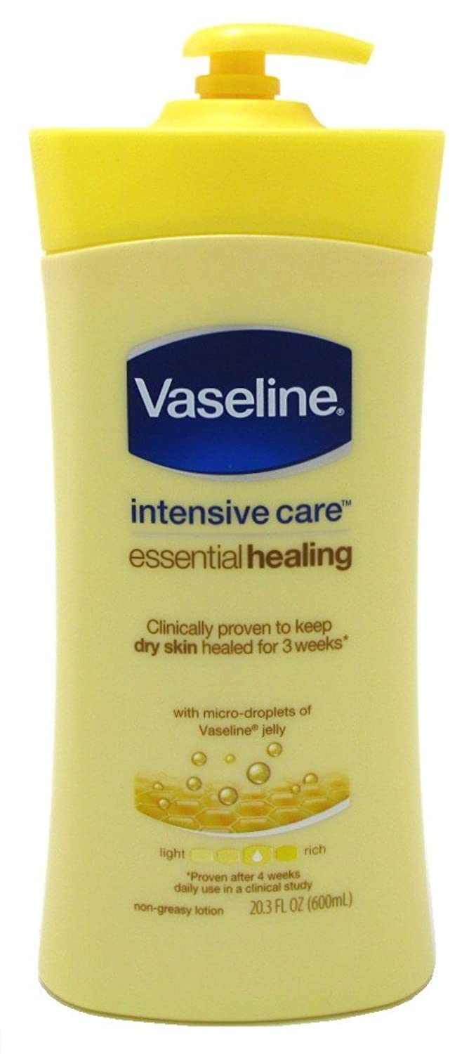 Vaseline Intensive Care Essential Healing Body Lotion, 20.3 Oz, Pump Bottle