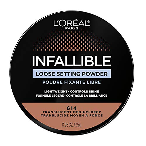 L'Oreal Paris Infallible Tinted Loose Setting Powders, Matte Finish, Lightweight, No White Cast, 2 Shades From Light To Deep, Translucent