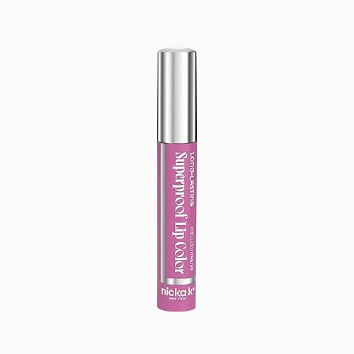 NICKA K NEW YORK Superproof Long-Lasting Lip Color, High Performance, Full Pigment, Glossy Finish (Mellow Mauve)