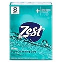Zest Invigorating Aqua Bar Soap - 8 Bars - Refreshing Rich Lather Rinses Your Body Clean and Leaves You Feeling Moisturized with Vitamin E for Smooth