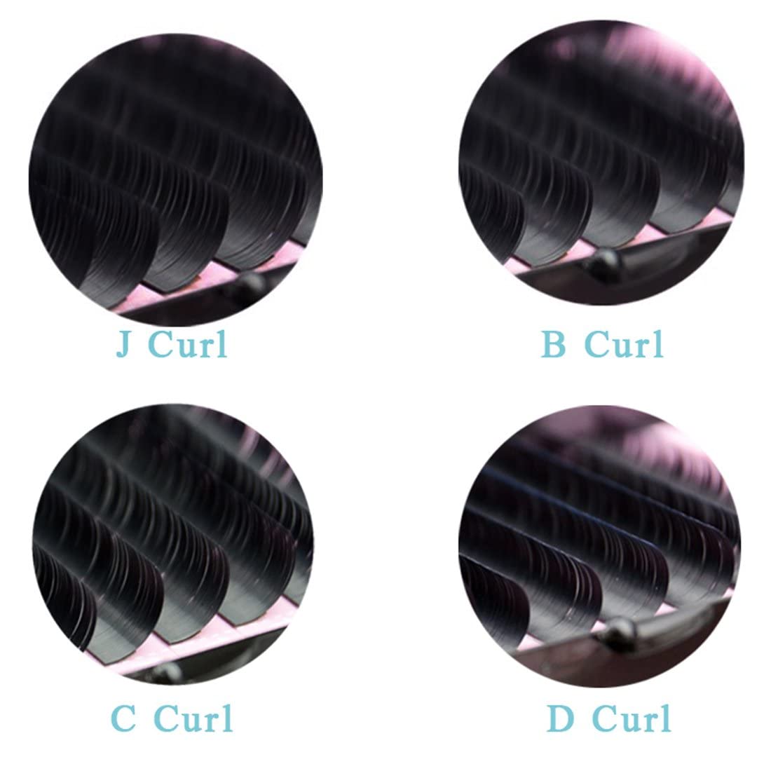 Qeelasee Faux Mink Silk Eyelash Extensions 0.03mm D Curl 13mm Semi-Permanent Individual Lashes Extension Professional Salon Use