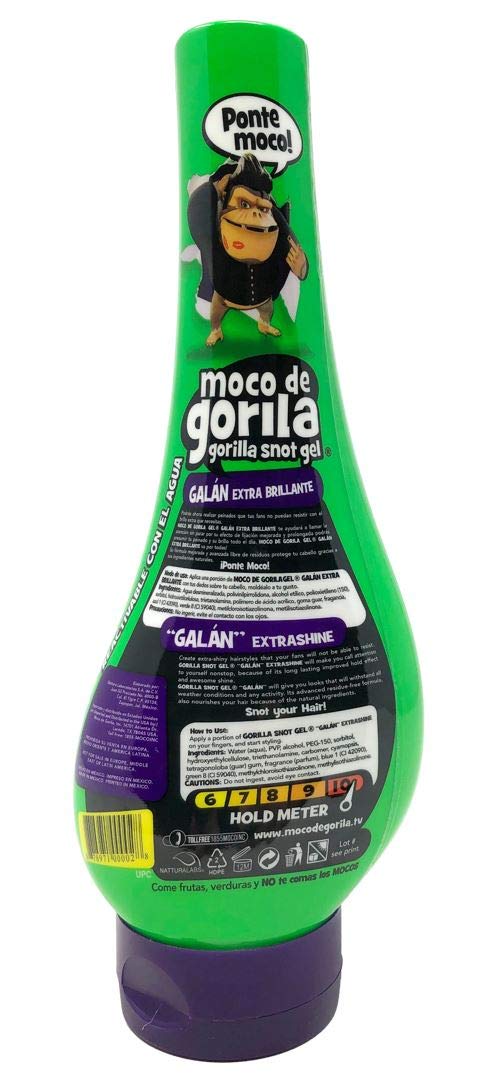 Moco de Gorila Galan Hair Gel | Extra Brillante Hair Styling Gel for Extreme Long-lasting Hold, Gorilla Snot Gel is the Ultimate Hair Gel to bring