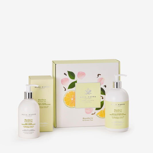 Acca Kappa Mandarin and Green Tea Body Care Gift Set Grey Beauty and Personal Care Acca Kappa