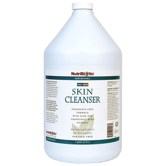 NutriBiotic Original Non-Soap Skin Cleanser, 1 Gallon | Fragrance Free with GSE | pH Balanced, Hypoallergenic & Biodegradable | Free of Parabens Beauty & Personal Care NutriBiotic