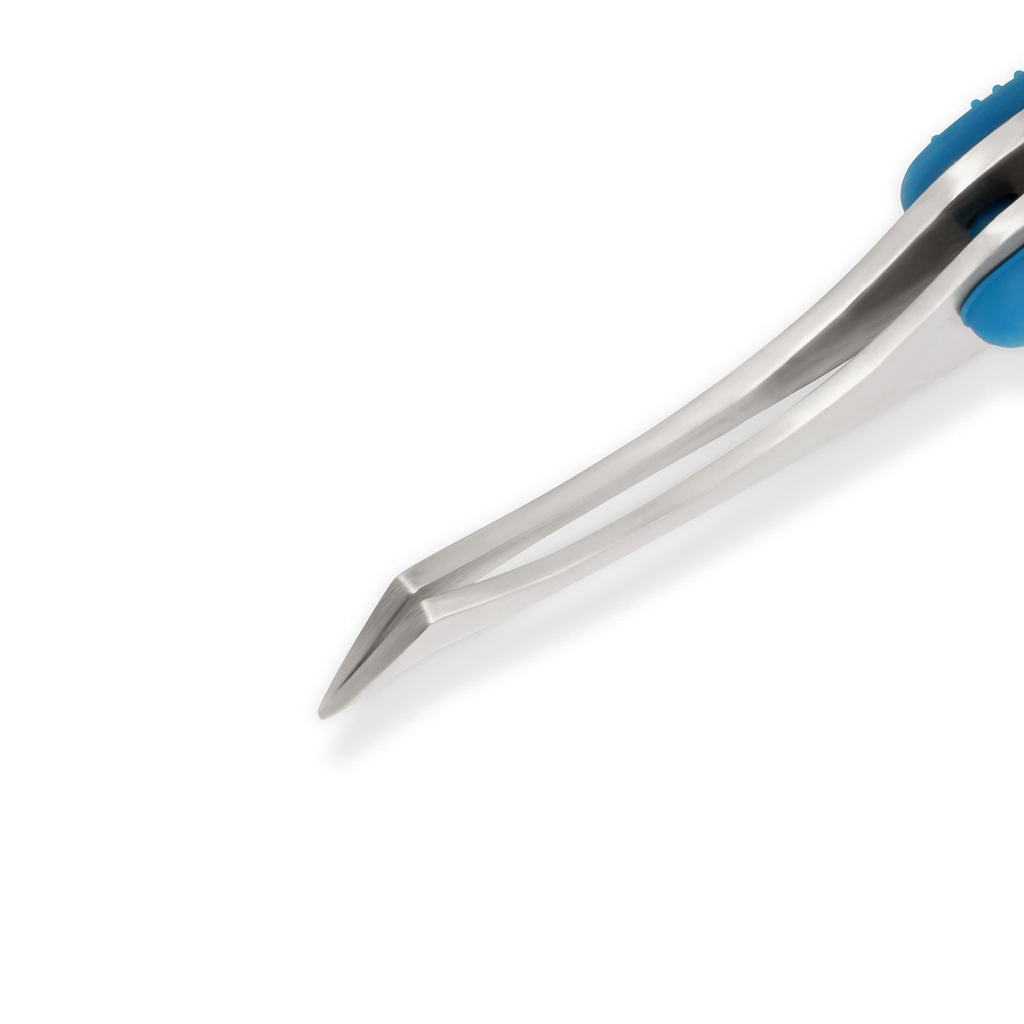 Dritz 4" Soft Grip Tweezers, Sharp Points, Silver