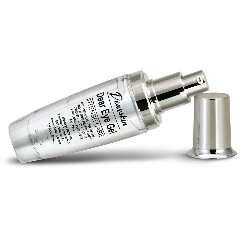 Dearskin Eye Gel Dark Circles and Puffiness, Soft & Smooth Eye Gel for Dark Circles and Wrinkles with Matrixyl 3000 8% Aloe Vera and Botanical