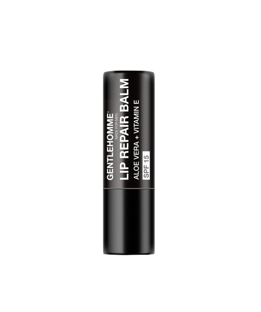 Gentlehomme - Lip Repair Balm - Men’s Lip Balm with SPF 15 - With Aloe Vera & Vitamin E - Repair & Hydrate Dry, Cracked, Chapped Lips - Long-Lasting