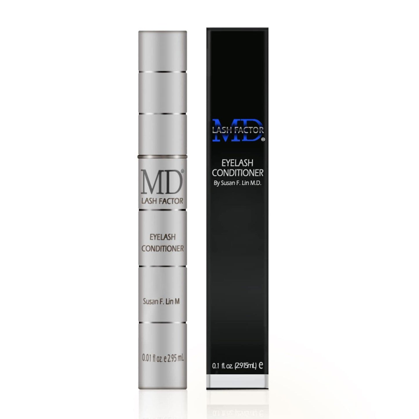 MD Lash Factor Eyelash Conditioner - 0.1 fl oz, 3-Month Supply - Daily Lash Serum with Peptides and Biotin for Thicker Lashes