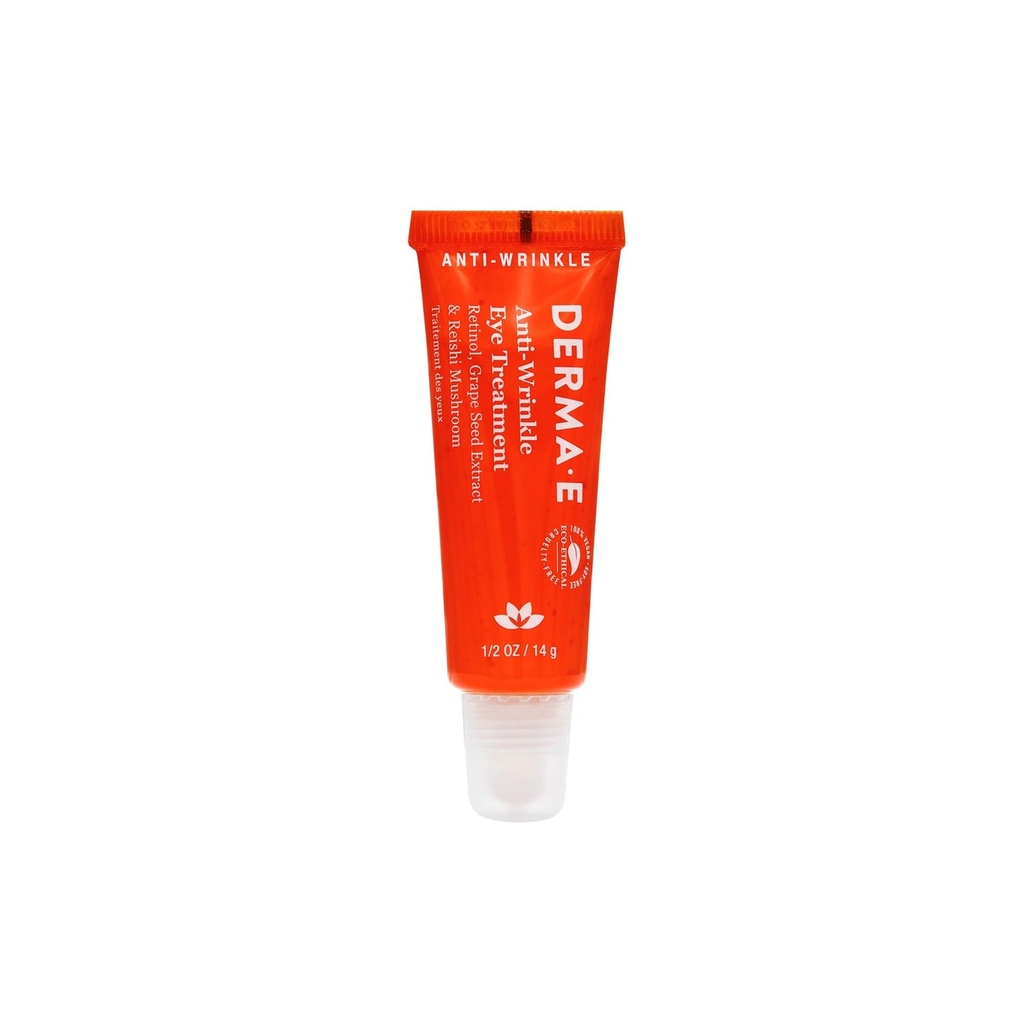 Derma E Anti-Wrinkle Eye Treatment - Anti-Aging Cream with Retinol, Grape Seed Extract and Reishi Mushroom - Hydrating Serum for Under Eye
