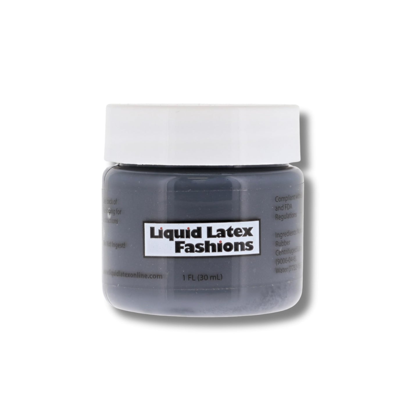 Girls Night Out Liquid Latex Body & Face Paint Kit - Four 1 fl oz (Pink • White • Silver • Black) + 4 Application Brushes - Body Art, Nightclub
