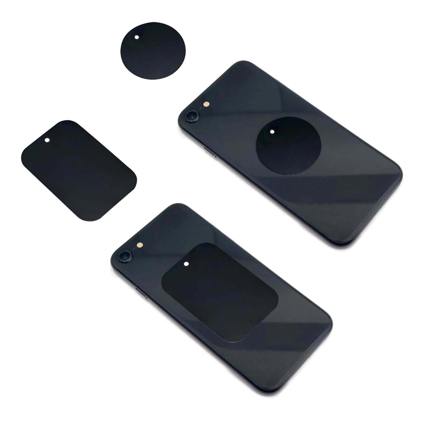 DSTELIN Smartphones Metal Plate 12 Pack for Phone Car Mount Holder Cradle with 3M Adhesive (Compatible with Magnetic Mounts) - 6 Rectangle and 6…