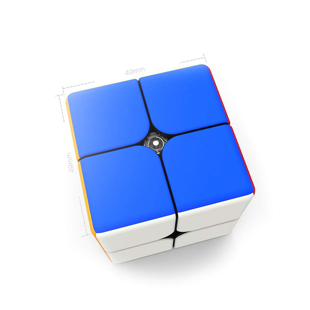 GAN 249 V2, 2x2 Speed Cube Gans Mini Cube Puzzle Toy 2x2x2 Magic Cube 49mm (Stickerless)