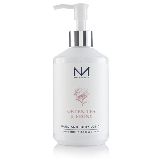 Niven Morgan Green Tea & Peony Hand and Body Lotion 10.5 Fl.oz