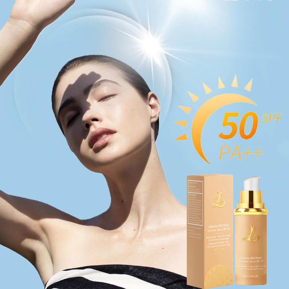 Foundation 4 in 1 - Color Changing Foundation, Medium Spectrum with SPF 50, Hypoallergenic Hydrating Liquid Concealer, Long-lasting & Waterproof Beauty and Personal Care VBEYD