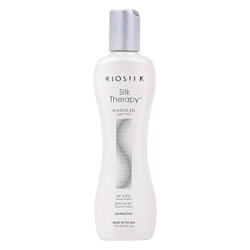 BioSilk Silk Therapy Glazing Gel, Light-Hold Styling Gel For Shine Without Stickiness, Sulfate, Paraben, & Cruelty-Free, 7 Oz