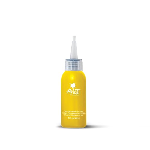 SPLAT - Lemon Drop, Semi-Permanent Hair Color (Yellow) Complete Kit with Bleach & Gloves