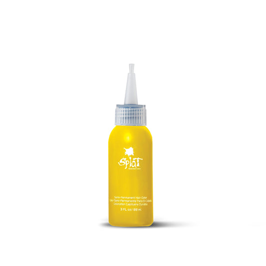 SPLAT - Lemon Drop, Semi-Permanent Hair Color (Yellow) Complete Kit with Bleach & Gloves