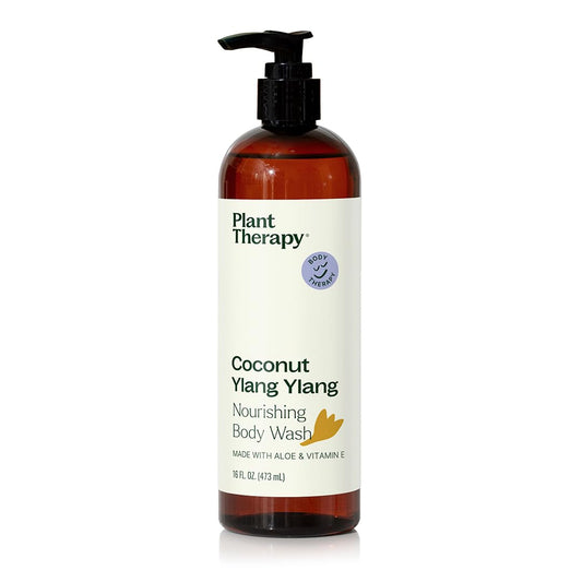 Plant Therapy Coconut Ylang Ylang Natural Body Wash 16 oz For all Skin Types, Sulfate Free Body Wash, For Men or Women, Sweet & Tropical Natural Beauty & Personal Care Plant Therapy
