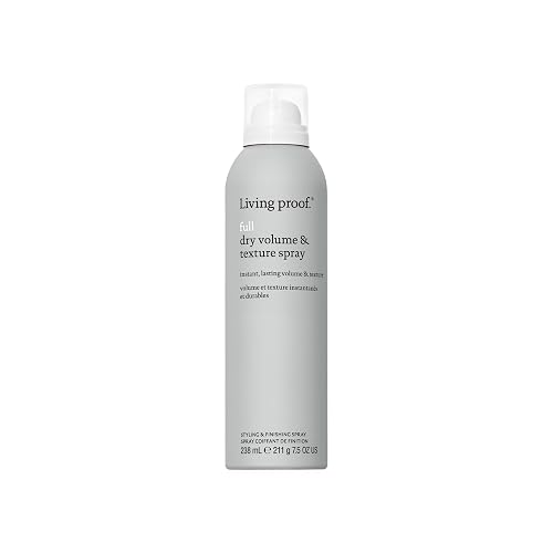 Living proof Full Dry Volume & Texture Spray - Instant Volume, Texture, Oil Absorption, Heat Protection, Lightweight Hold for Fine or Flat Hair, 7.5