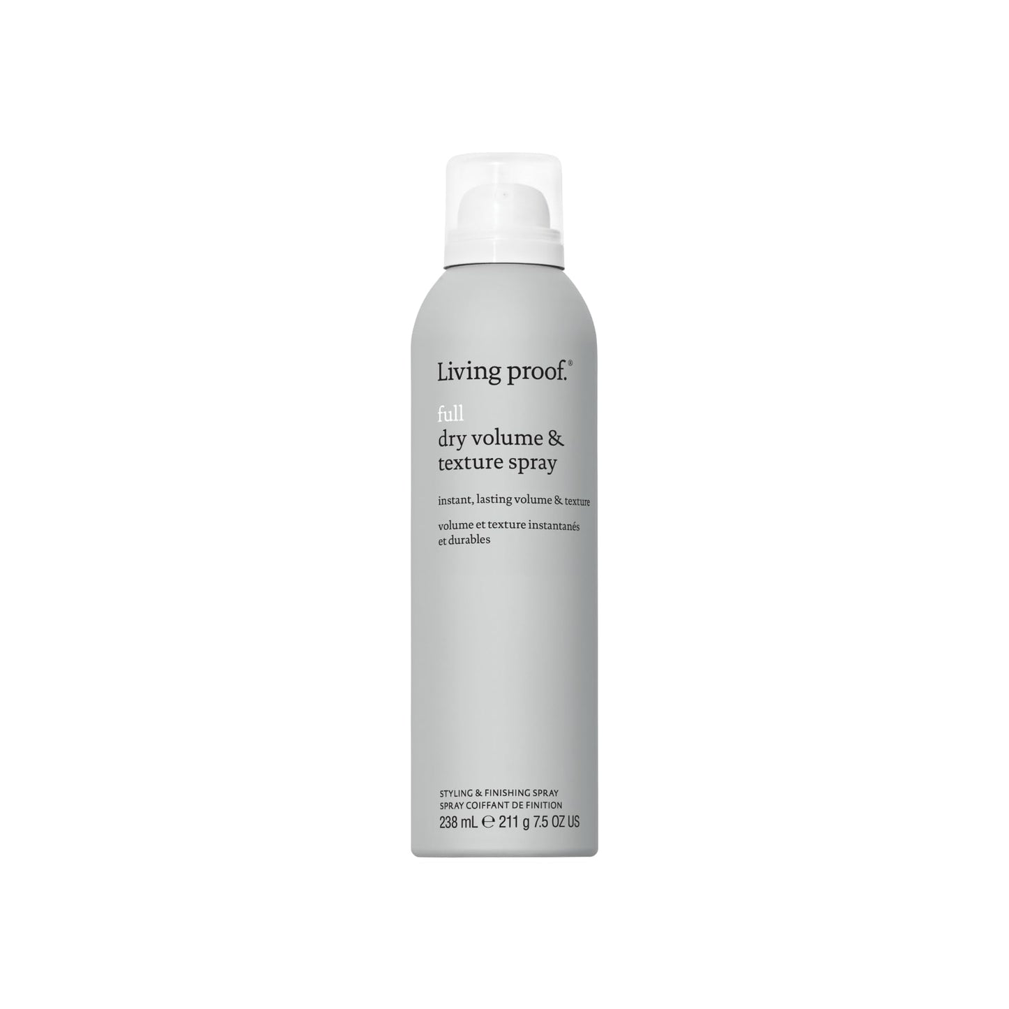 Living proof Full Dry Volume & Texture Spray - Instant Volume, Texture, Oil Absorption, Heat Protection, Lightweight Hold for Fine or Flat Hair, 7.5