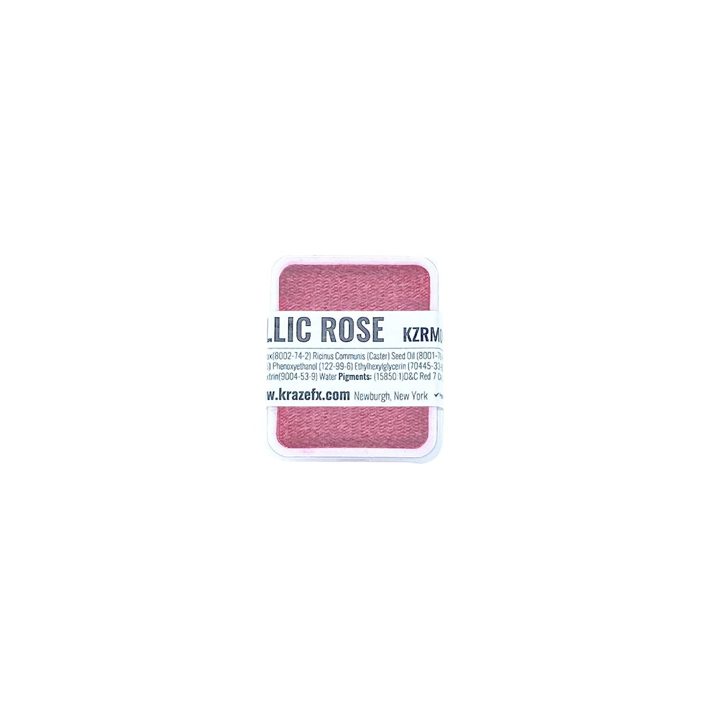 Kraze FX Face Paint Palette Refill - Metallic Rose Face Paint (6 gm) - Hypoallergenic Non-Toxic Water Activated Professional Halloween Face & Body