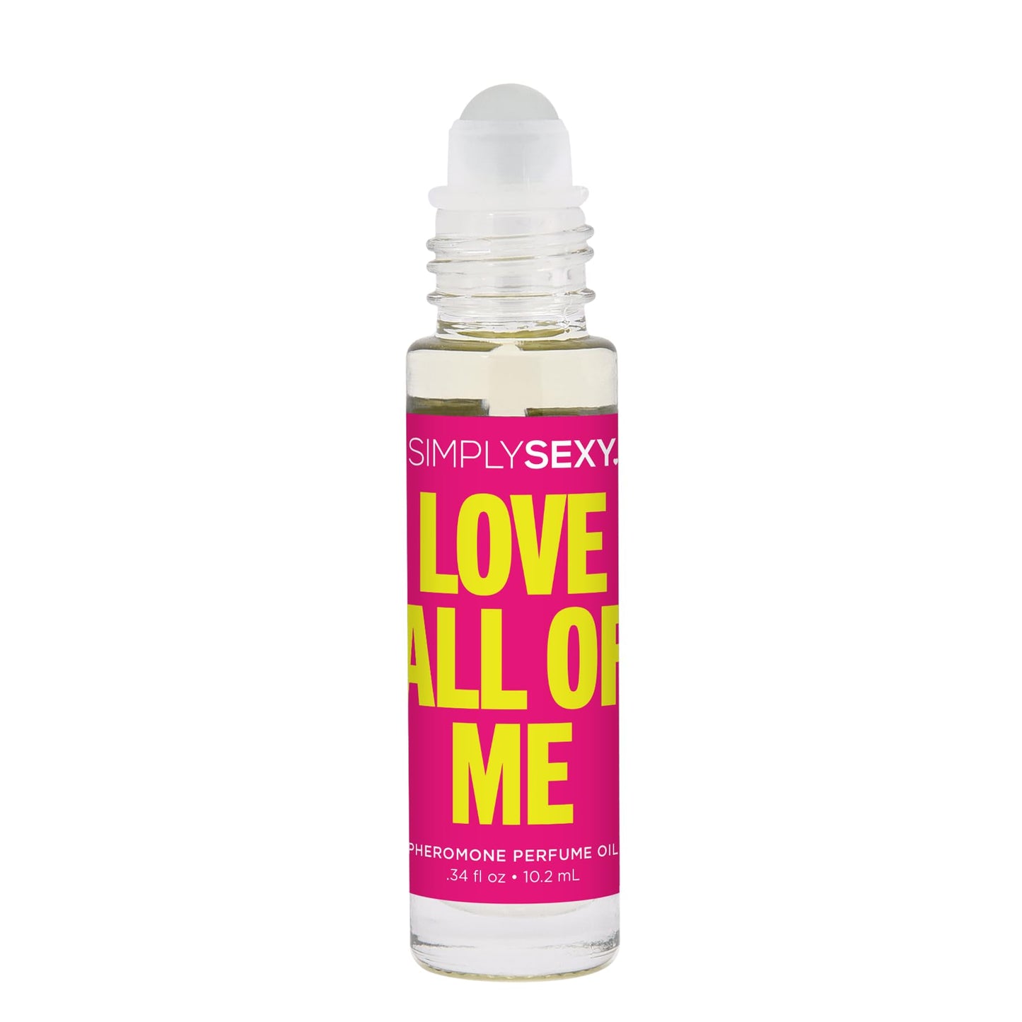 SIMPLY SEXY Affirmations Love All of Me Pheromone Perfume Oil - Fruity Gourmand Scent with Notes of Fresh Tropical, Mandarin and Tangerine - Roll-On