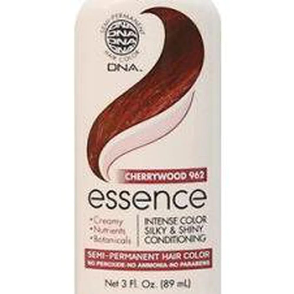 DNA ESSENCE Hair Color, infused with Henna, Nutrients & Botanical, No Ammonia, No Parabens, No Peroxide (CHERRYWOOD 962)