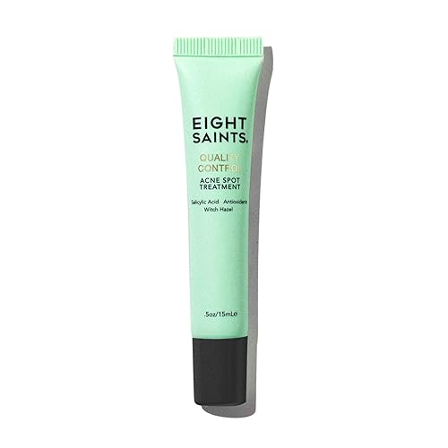 Eight Saints Quality Control Acne Treatment For Face Pimples and Zits with 2% BHA Salicylic Acid, Natural and Organic Acne Spot Treatment, Fast Acne