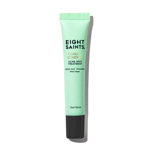 Eight Saints Quality Control Acne Treatment For Face Pimples and Zits with 2% BHA Salicylic Acid, Natural and Organic Acne Spot Treatment, Fast Acne