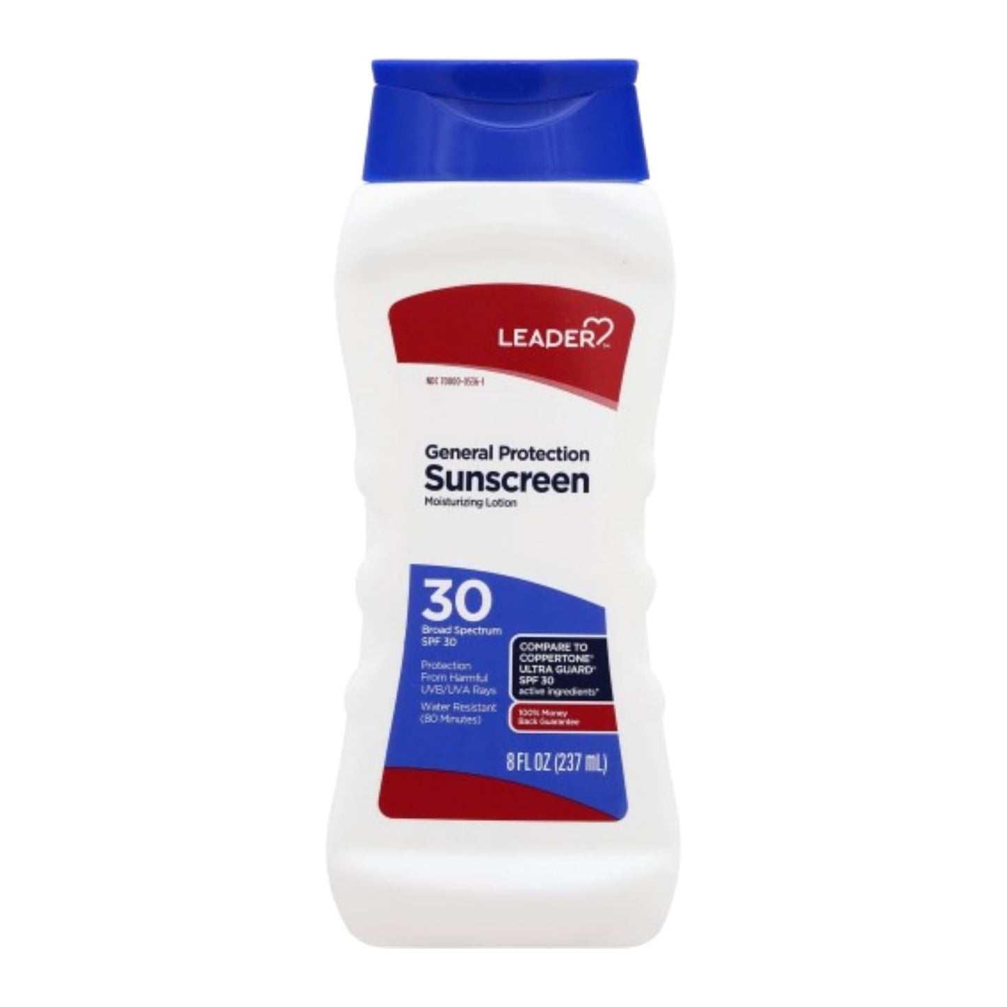 LEADER General Protection Sunscreen Lotion Broad Spectrum SPF 50, Water Resistant Moisturizing Lotion, 8 Ounce