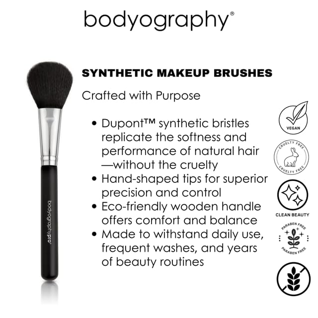 Bodyography Lip Brush | Precision Tool for Lipstick and Gloss Application | Ideal for Defining, Blending, and Filling | Travel-Friendly, Retractable